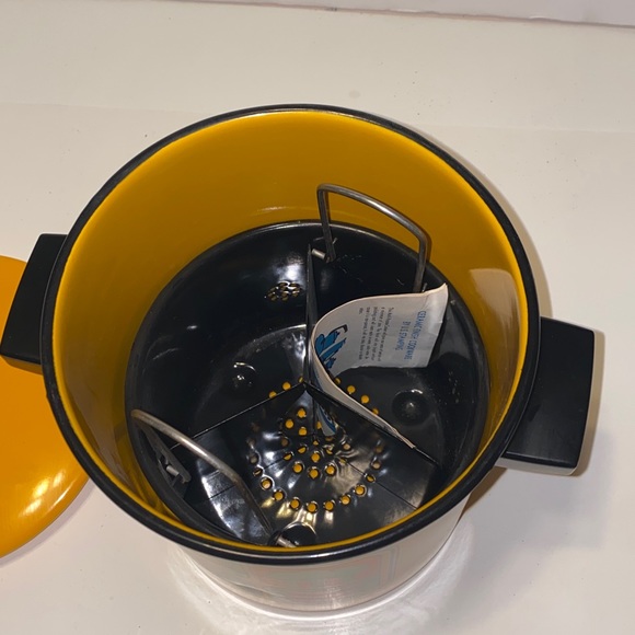 Vintage Multi-Purpose 4 Qt Cooker Yellow Orange Green by US Stamping Retro MCM - Picture 9 of 11